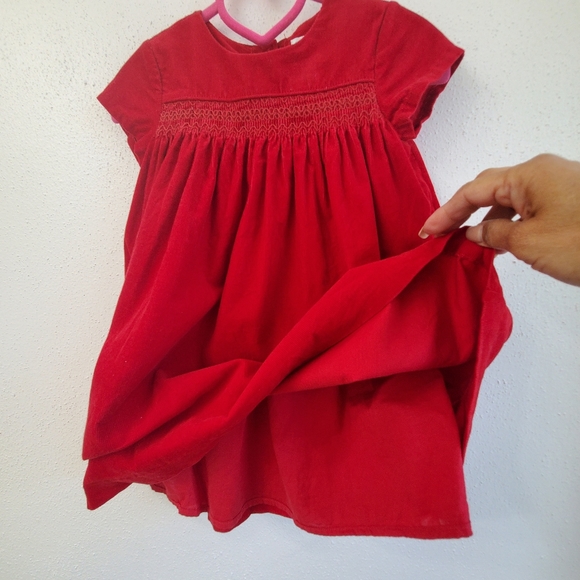 Polo Ralph Lauren Baby Girls Fine Wale Smocked Corduroy Dress - Picture 2 of 10